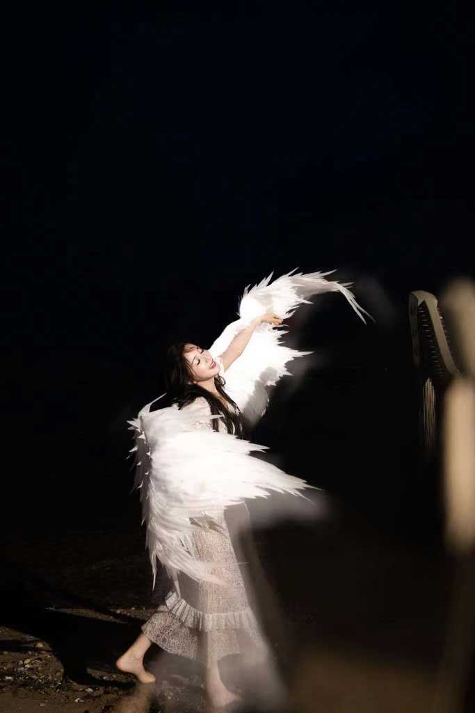 箜篌演奏家月亮梦幻写真（5）